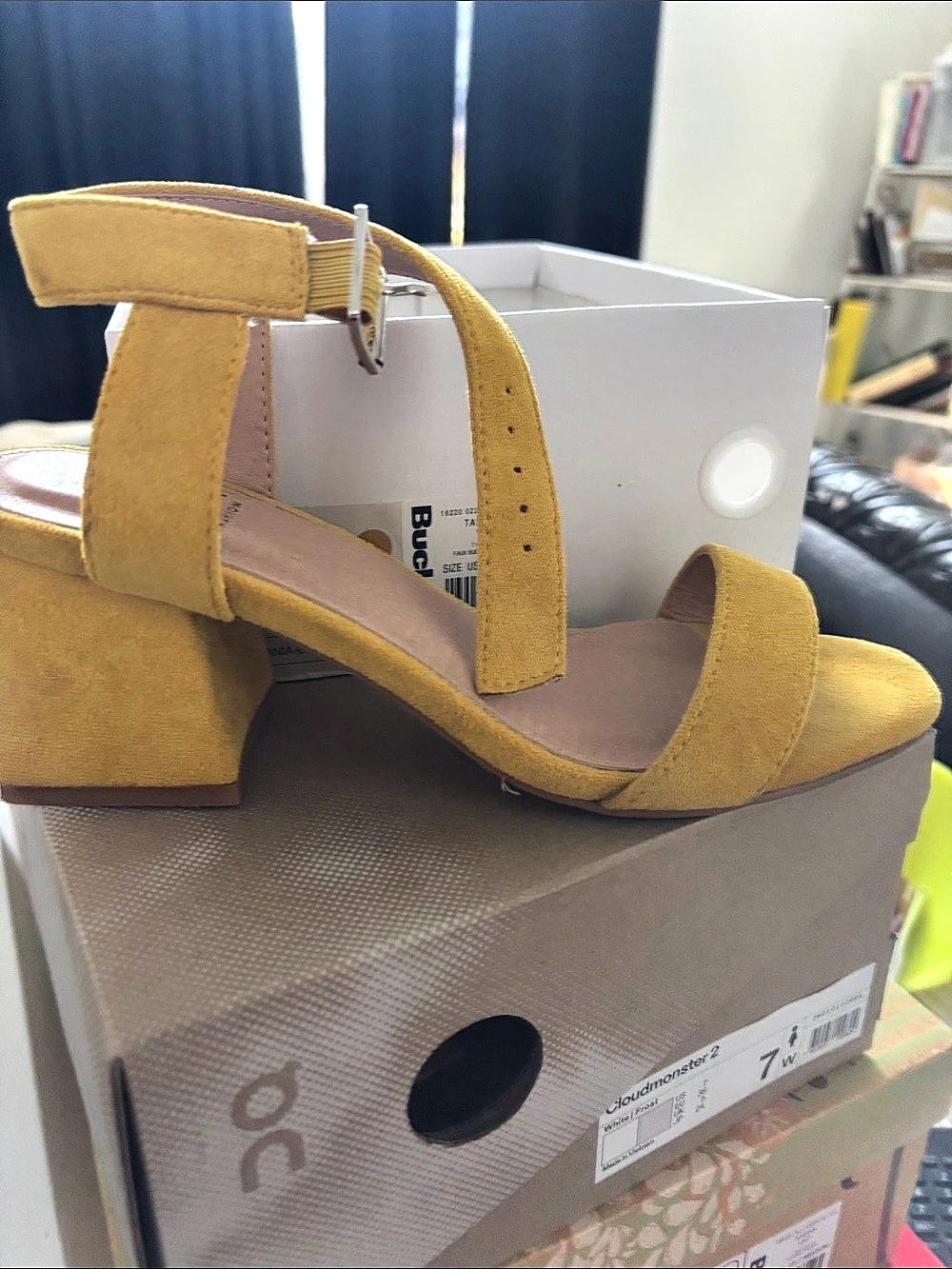 Chinese Laundry Tania Yellow Heels US 7 Like New